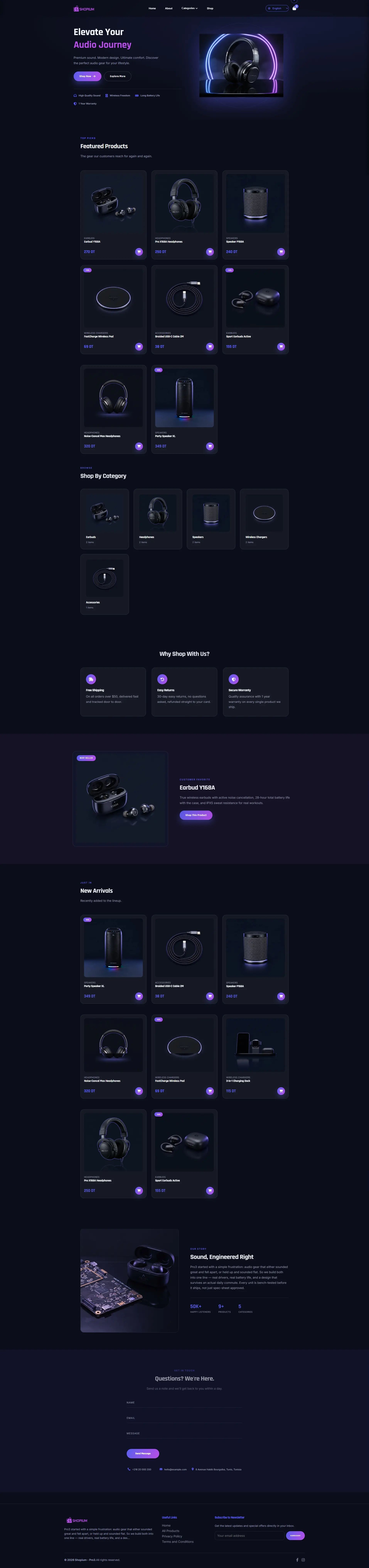 Pro III — sportswear online store template by Shopium